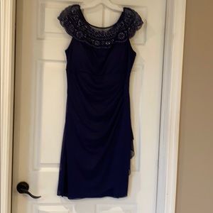 Mother of the groom dress, Navy Blue